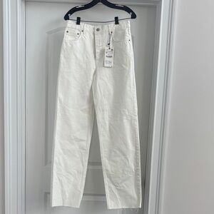 Zara white The New Daddy  High-Rise Jeans NWT